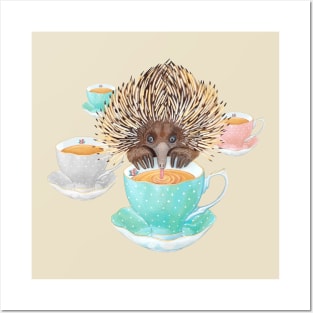 Echidna Tea time Posters and Art